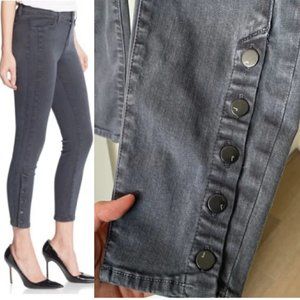 J Brand Suvi Cropped Skinny Jeans Gray